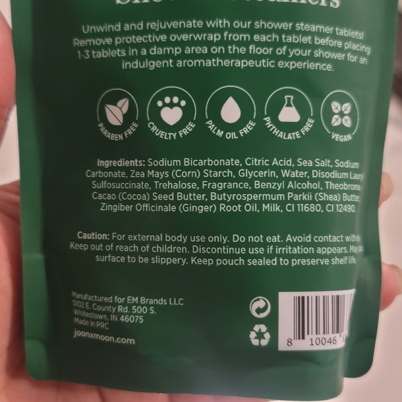 NEW JOON X MOON Set of 3 packs shower Steamers, Sugar Cookie,Gingerbread, Eggnog - Picture 12 of 17